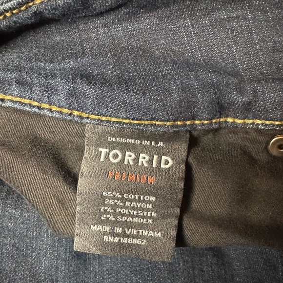 Torrid Women's Tall Dark Blue Jeggings - Picture 11 of 12